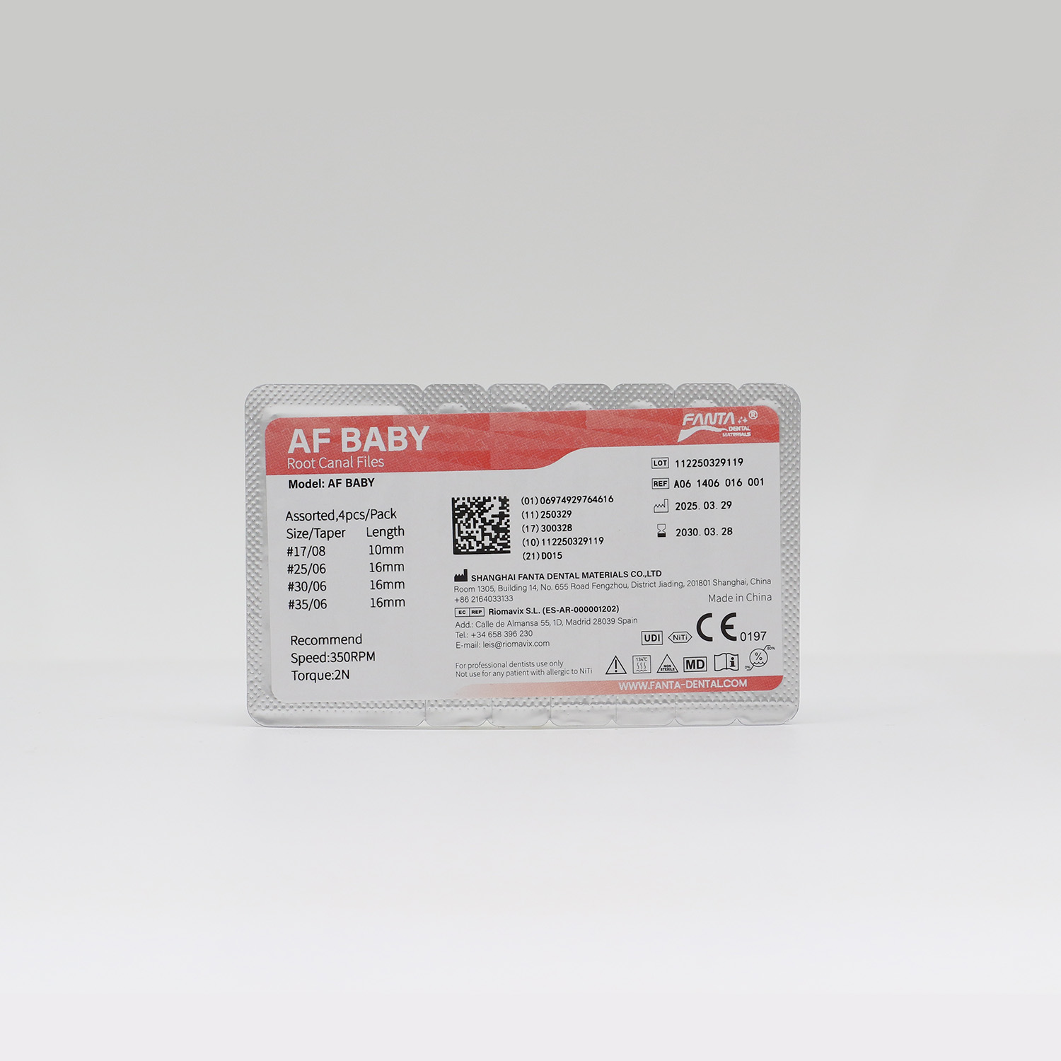 AF BABY ROTARY, 6 TAPER, ASORTİ