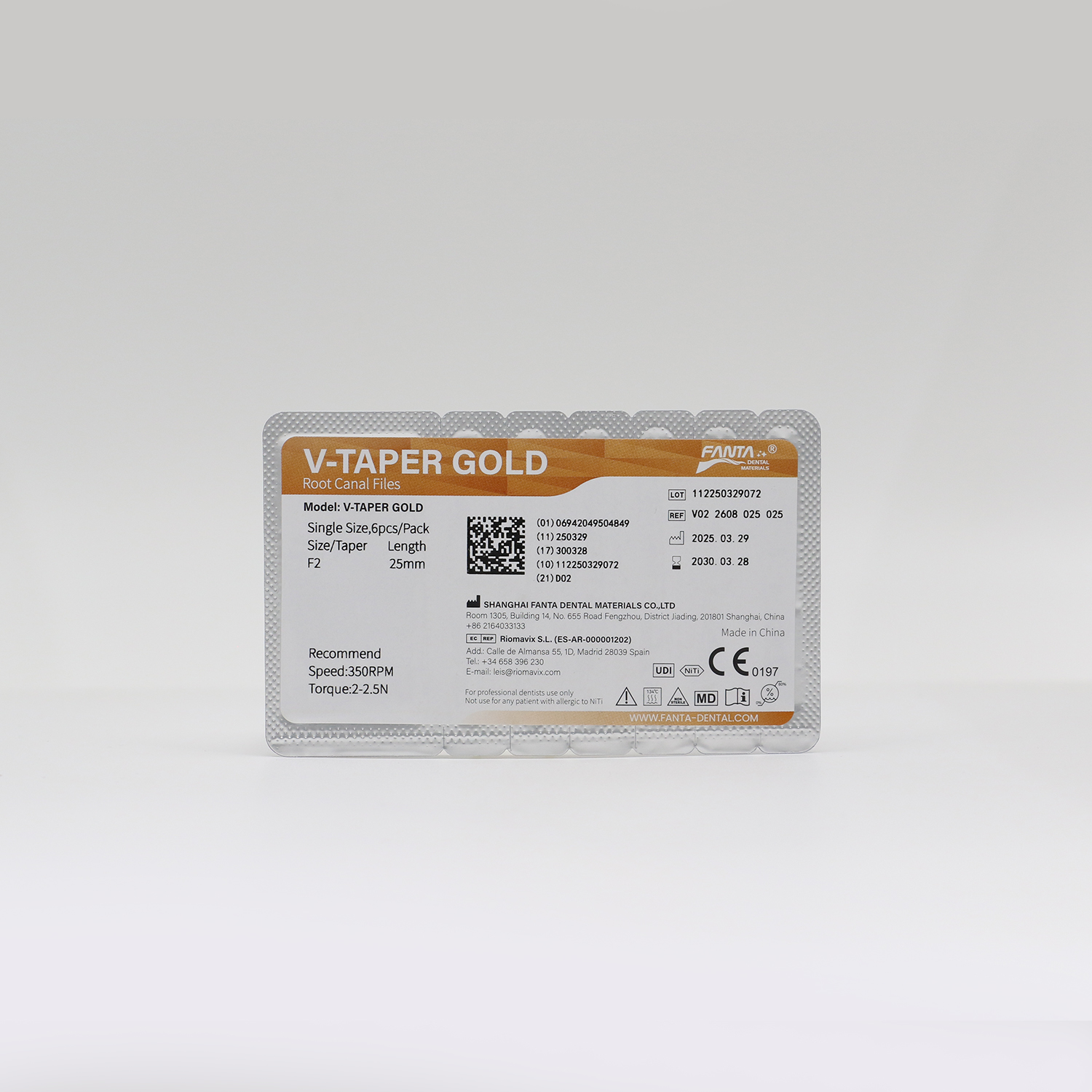 V-TAPER GOLD, F2, 25mm