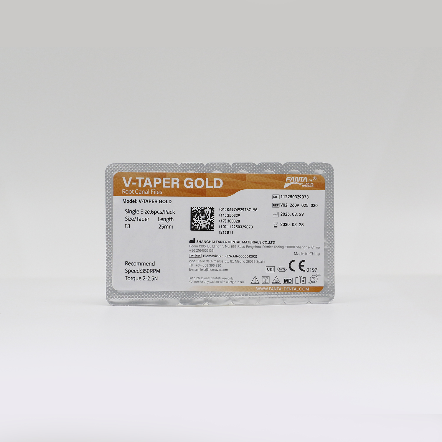 V-TAPER GOLD, F3, 25mm